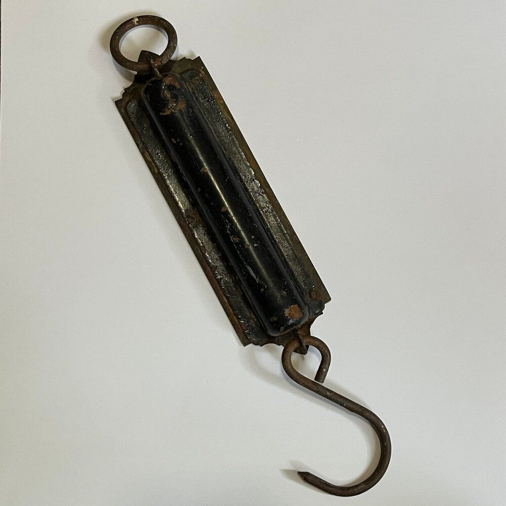 Vintage Sargent and Co Hanging Scale Primitive Rusty Crusty